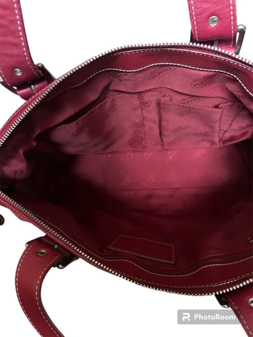 Coach Vintage Red 9554 Leather Shoulder Bag